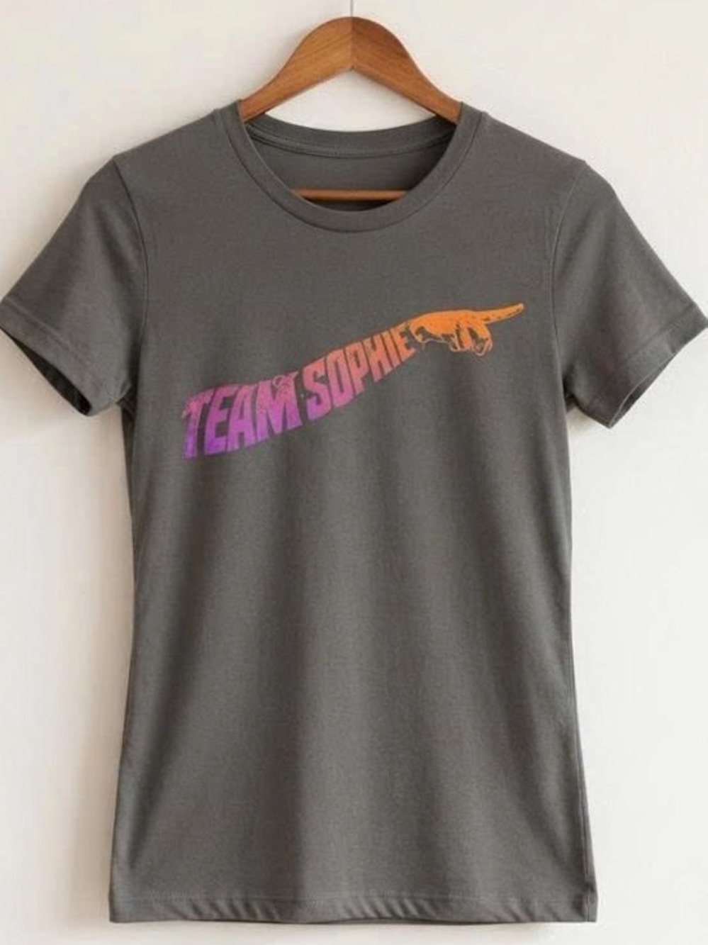 Team Sophie Grey T-Shirt with graphic